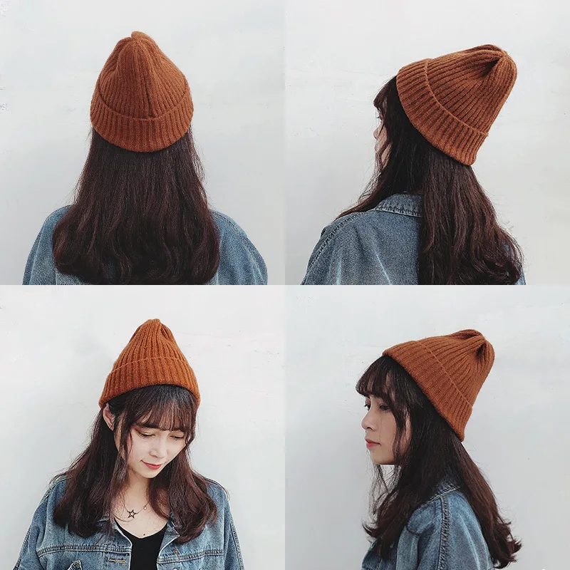 Korean Edition Woollen Hat Young Students Pure Color Couple Autumn Winter Warm Knitting Woollen Hat
Korean Edition Woollen Hat Young Students Pure Color Couple Autumn Winter Warm Knitting Woollen Hat