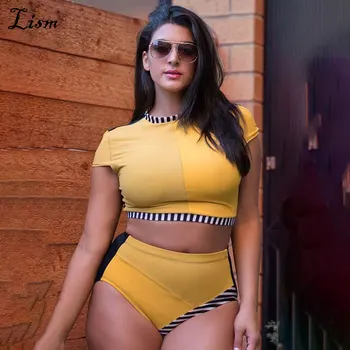 2020 Two Piece Set Bodysuit Female Yellow Tankini Plus Size L-4XL Bathing Suit Pink Sexy High Waist Bikini 2020 Fashion Swimsuit
2020 Two Piece Set Bodysuit Female Yellow Tankini Plus Size L-4XL Bathing Suit Pink Sexy High Waist Bikini 2020 Fashion Swimsuit