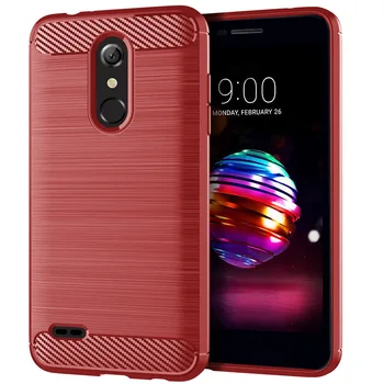 Wholesale Carbon Fiber Texture Armor Brushed TPU CASE COVER FOR LG Q6 Q7 Q8 G7 ThinQ K10 2018 V30 V35 V40 G7 PLUS Stylo 4 Plus