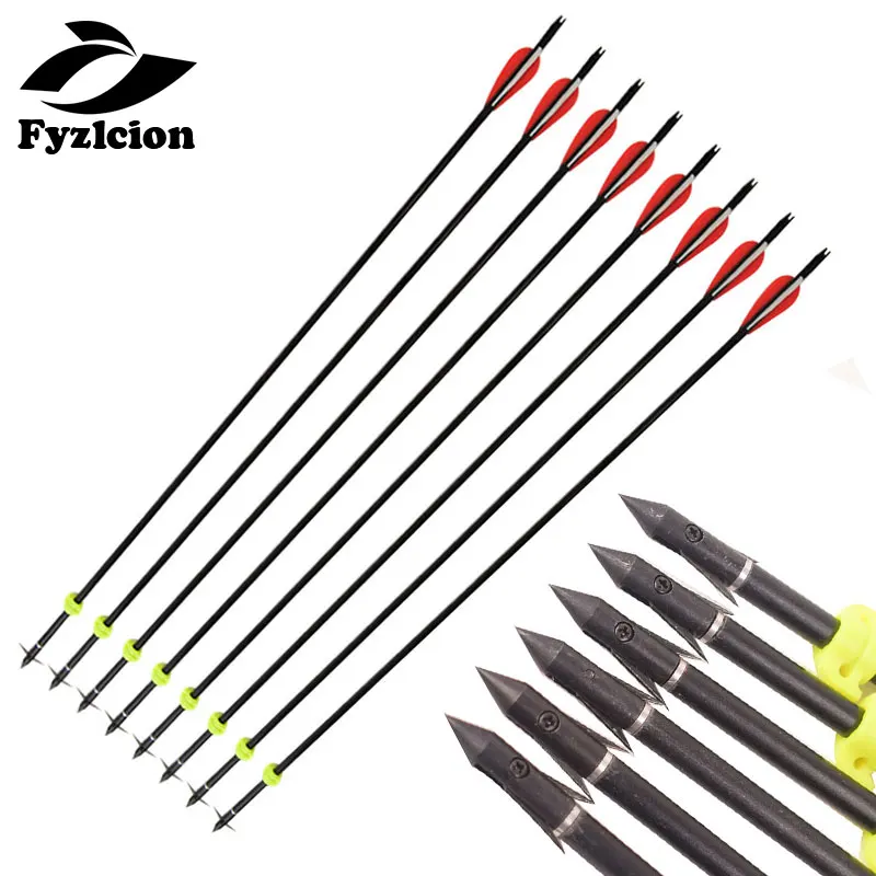 Hunting 12pcs Crossbow Archery Bolts 82cm Length Glass Fiber Shaft Fishing Arrow for Compound Recurve Bow Shooting
Hunting 12pcs Crossbow Archery Bolts 82cm Length Glass Fiber Shaft Fishing Arrow for Compound Recurve Bow Shooting