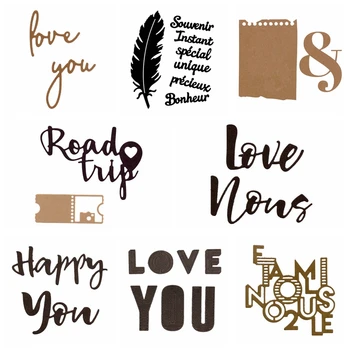 Sentiment Words Metal Cutting Die Cut Stencil DIY Scrapbooking Paper Cards Album Template Embossing Handmade Decoration New 2019
Sentiment Words Metal Cutting Die Cut Stencil DIY Scrapbooking Paper Cards Album Template Embossing Handmade Decoration New 2019