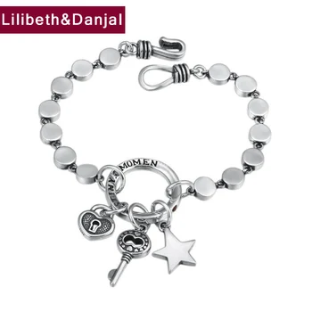 Survival Bracelet 100% 925 Sterling Silver Jewelry Women Fashion Star Key friendship Bracelet Bangle pulseras mujer moda 2019 B5
Survival Bracelet 100% 925 Sterling Silver Jewelry Women Fashion Star Key friendship Bracelet Bangle pulseras mujer moda 2019 B5
