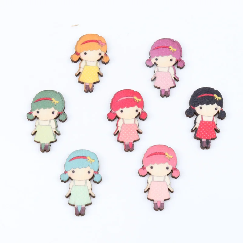 20pcs 16x25mm Mixed Lovely Girl painted Wooden buttons for handmade NO hole Scrapbooking Craft
20pcs 16x25mm Mixed Lovely Girl painted Wooden buttons for handmade NO hole Scrapbooking Craft