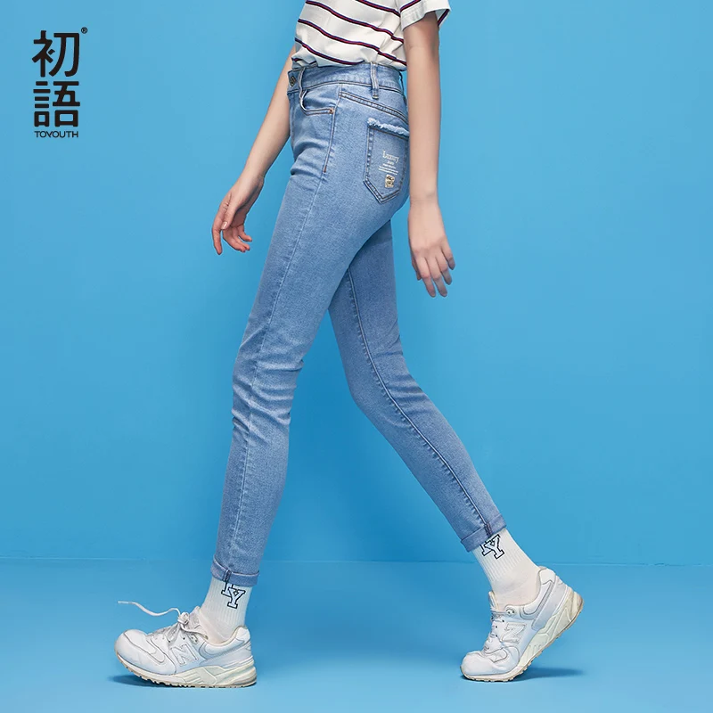 Toyouth Skinny Jeans Pencil Pants 2019 Autumn Letter Printing Women Jeans Fashion Vintage Slim Denim Trousers for female
Toyouth Skinny Jeans Pencil Pants 2019 Autumn Letter Printing Women Jeans Fashion Vintage Slim Denim Trousers for female