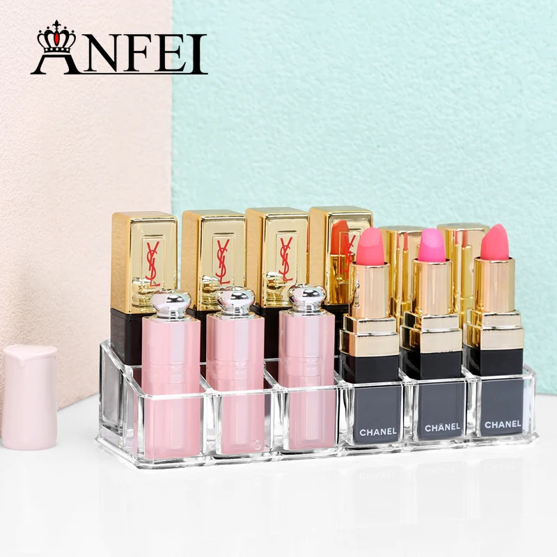 12 Grids Transparent Lipstick Holder Display Stand Acrylic Cosmetic Organizer Jewelry Storage Case Makeup Brushes Display C16
12 Grids Transparent Lipstick Holder Display Stand Acrylic Cosmetic Organizer Jewelry Storage Case Makeup Brushes Display C16