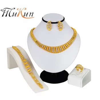 MUKUN African Beads Jewelry Set Crystal Costume Nigerian Wedding Jewelry Sets For Women Vintage Charms Gold Color Necklace Set
MUKUN African Beads Jewelry Set Crystal Costume Nigerian Wedding Jewelry Sets For Women Vintage Charms Gold Color Necklace Set