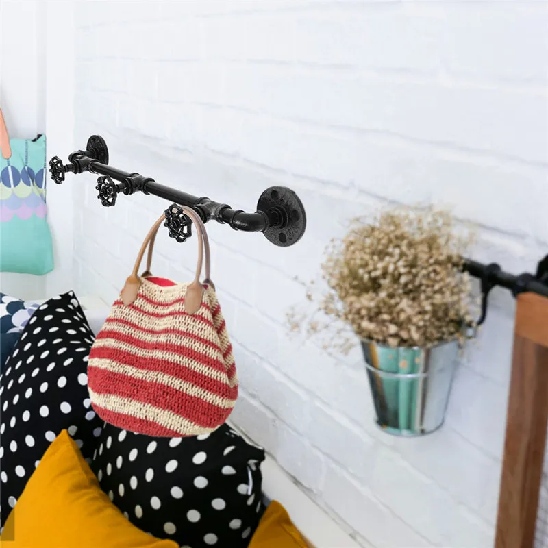 Iron Pipe Hook Rack Towel Coat Hat Metal 3 Valve Hanger Industrial Retro Style Holder Iron Pipe Paper Wall Mounted Towel Hook
Iron Pipe Hook Rack Towel Coat Hat Metal 3 Valve Hanger Industrial Retro Style Holder Iron Pipe Paper Wall Mounted Towel Hook