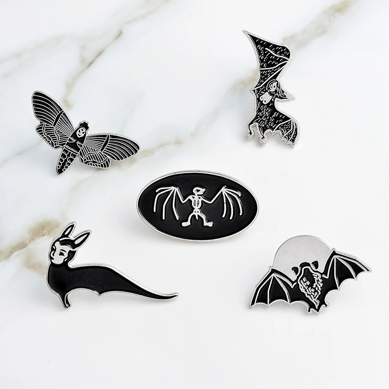 Black Dark Bat Animal Punk Pins Leather jackets Denim Jeans Backpack Bag Accessories Badges Brooches Enamel pins
Black Dark Bat Animal Punk Pins Leather jackets Denim Jeans Backpack Bag Accessories Badges Brooches Enamel pins