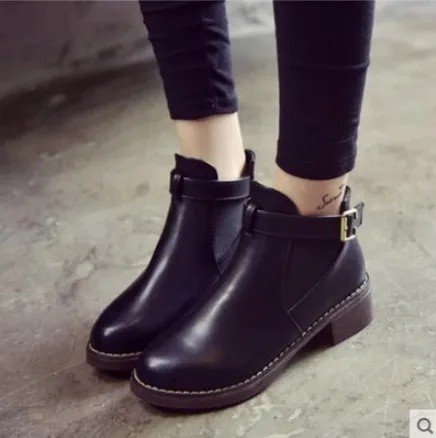 Women Ankle Boots Autumn Female Shoes Woman Flat Fashion Platform Round Toe Buckle Strap Solid Comfortabl Plus Size 35-43
Women Ankle Boots Autumn Female Shoes Woman Flat Fashion Platform Round Toe Buckle Strap Solid Comfortabl Plus Size 35-43