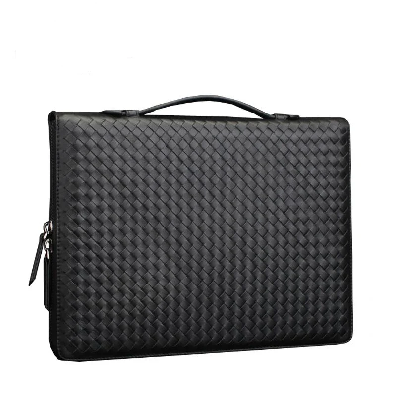 multifunctional genuine leather A4 file folder for documents business document zipper bag with bandage handle brief case 1232B
multifunctional genuine leather A4 file folder for documents business document zipper bag with bandage handle brief case 1232B
