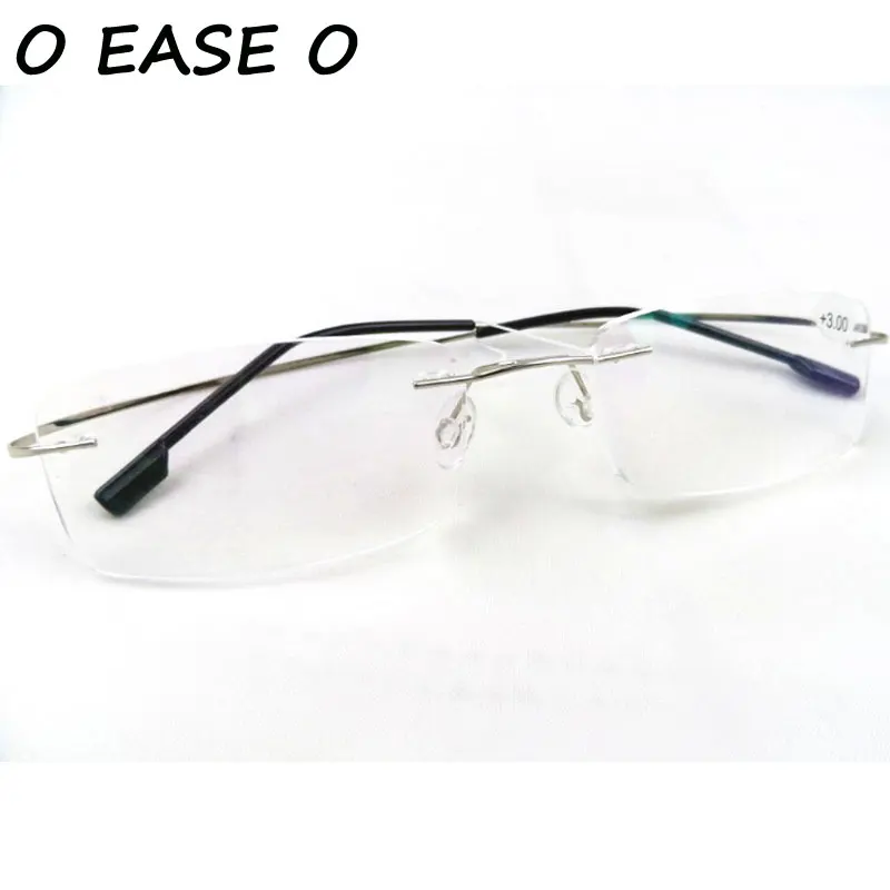 O EASE O Presbyopia eyeglasses unisex rimless memory titanium flexible reading glasses+1.00 +1.50 +2.00 +2.50 +3.00 +3.50 +4.00
O EASE O Presbyopia eyeglasses unisex rimless memory titanium flexible reading glasses+1.00 +1.50 +2.00 +2.50 +3.00 +3.50 +4.00