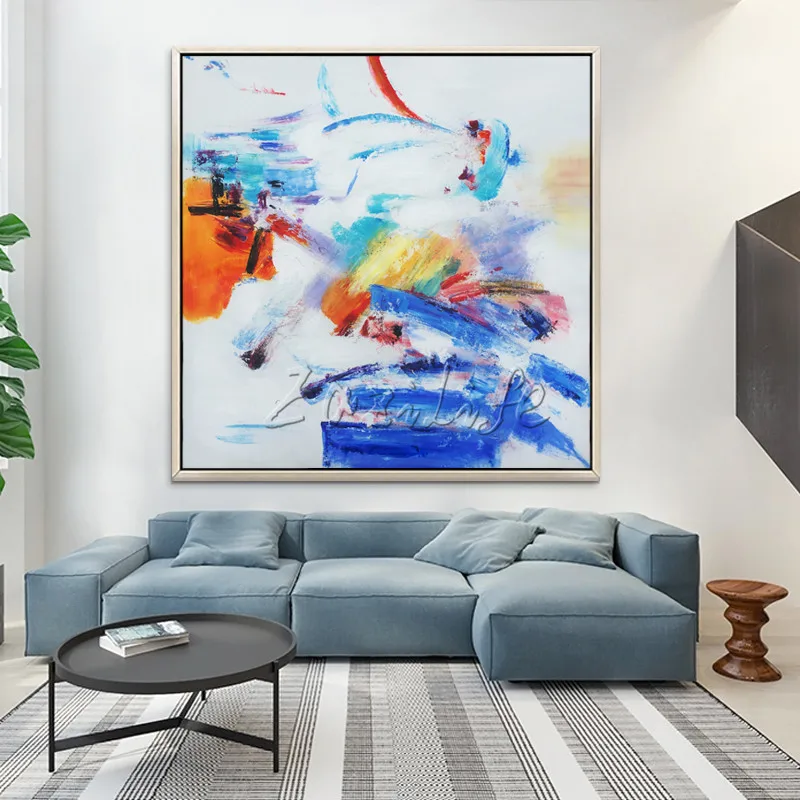 Modern abstract acrylic canvas painting hand pained abstract color art painting Wall Art Pictures For Living Room Home Decor 7-
Modern abstract acrylic canvas painting hand pained abstract color art painting Wall Art Pictures For Living Room Home Decor 7-