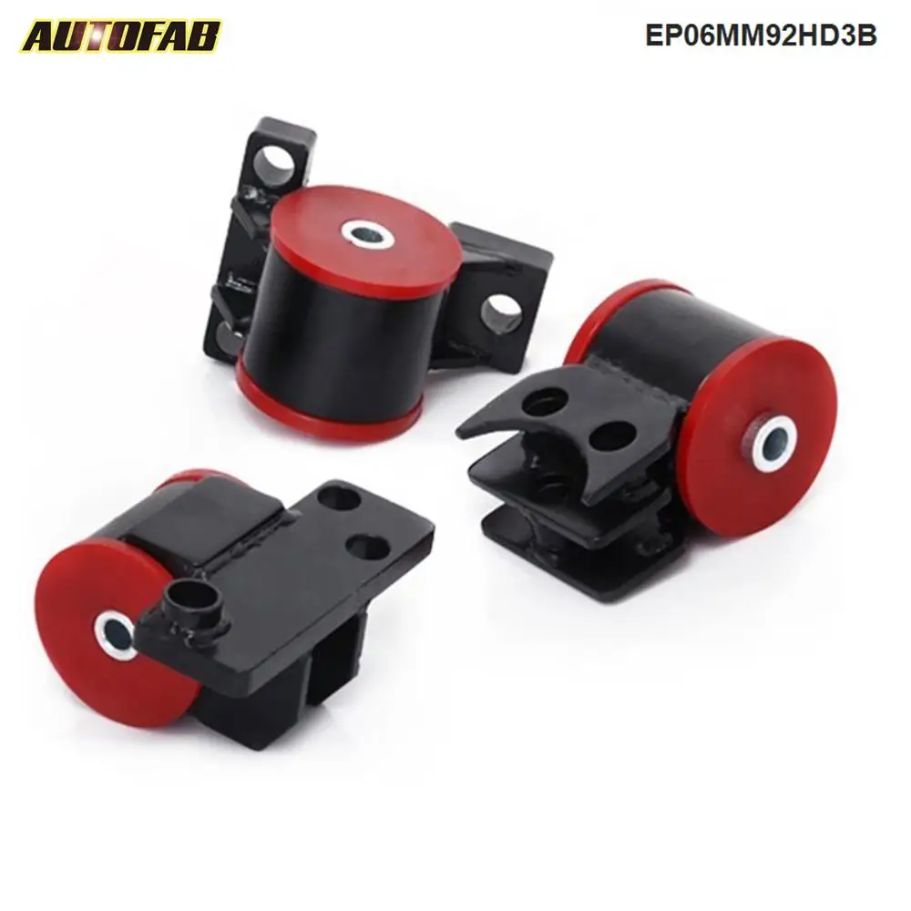 Honda Civic Del Sol Integra Engine Motor Mounts EG DC B16 B16A B18 B18C RED
