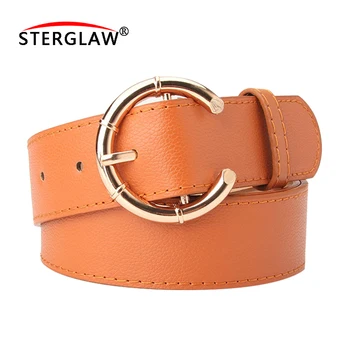 105*3.4cm female deduction semicircle gold buckle jeans wild belts for women fashion students simple New Circle Pin Belt A133
105*3.4cm female deduction semicircle gold buckle jeans wild belts for women fashion students simple New Circle Pin Belt A133