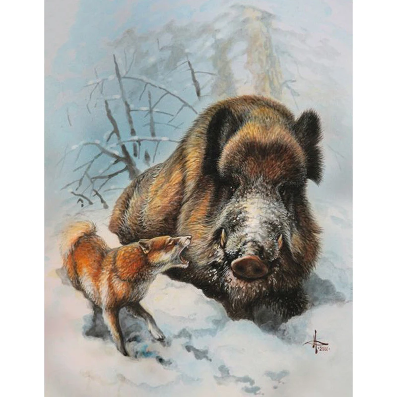 Wild Boar Pattern Full Drill Animal Diamond Embroidery DIY Needlework Diamond Painting Cross Stitch 5D Rhinestones Home Decor
Wild Boar Pattern Full Drill Animal Diamond Embroidery DIY Needlework Diamond Painting Cross Stitch 5D Rhinestones Home Decor