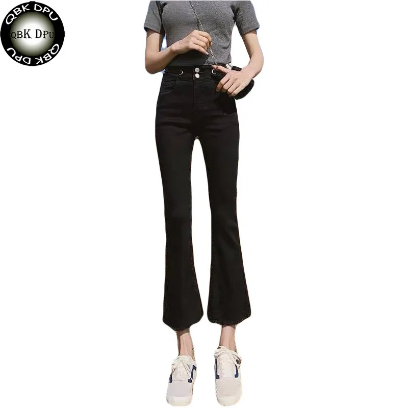 Autumn Harajuku Bottom Skinny High Waist ladies Jeans Push Up Black Slim Elastic Denim Wide Leg Flare Pants Black Femme Jeans
Autumn Harajuku Bottom Skinny High Waist ladies Jeans Push Up Black Slim Elastic Denim Wide Leg Flare Pants Black Femme Jeans