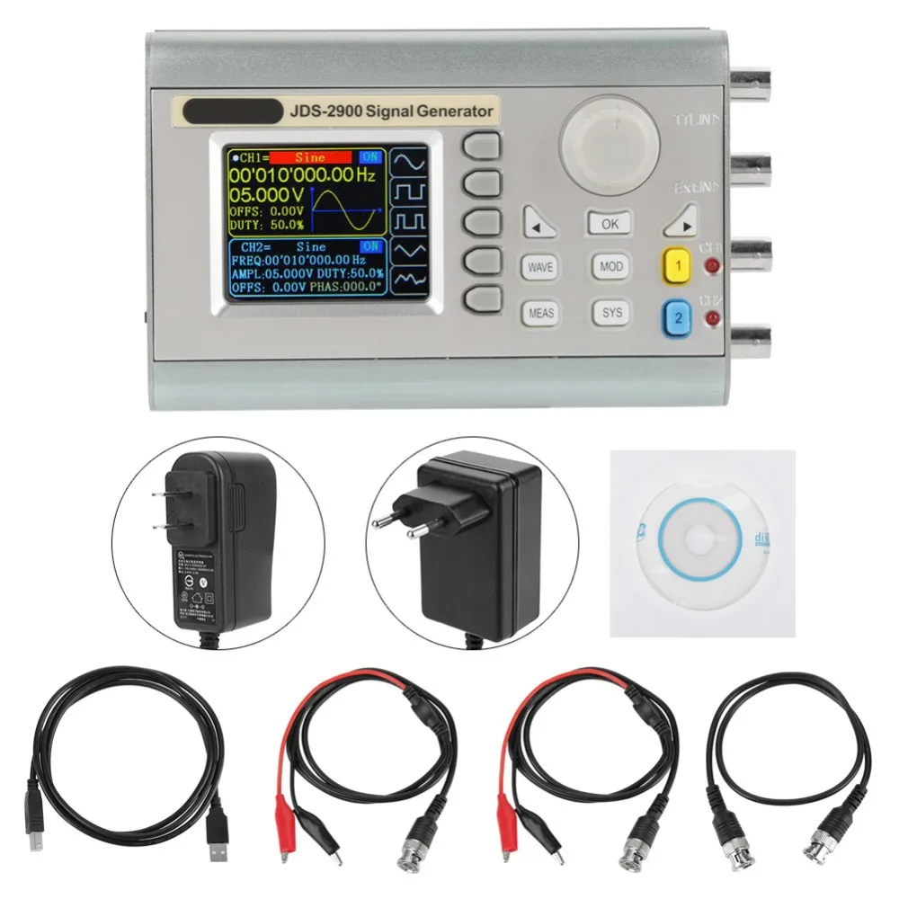 JDS2900-15MHz Portable Signal Generator Dual-channel DDS Counter Digital Control Sine Frequency AC100-240V function generator
JDS2900-15MHz Portable Signal Generator Dual-channel DDS Counter Digital Control Sine Frequency AC100-240V function generator