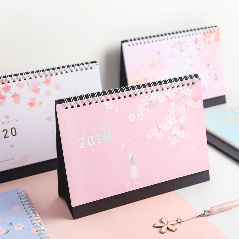 2020 Year Fresh Cherry Blossoms and Girl Coil Calendar DIY Table Calendar Daily Schedule Planner 2019.07~2020.12
2020 Year Fresh Cherry Blossoms and Girl Coil Calendar DIY Table Calendar Daily Schedule Planner 2019.07~2020.12