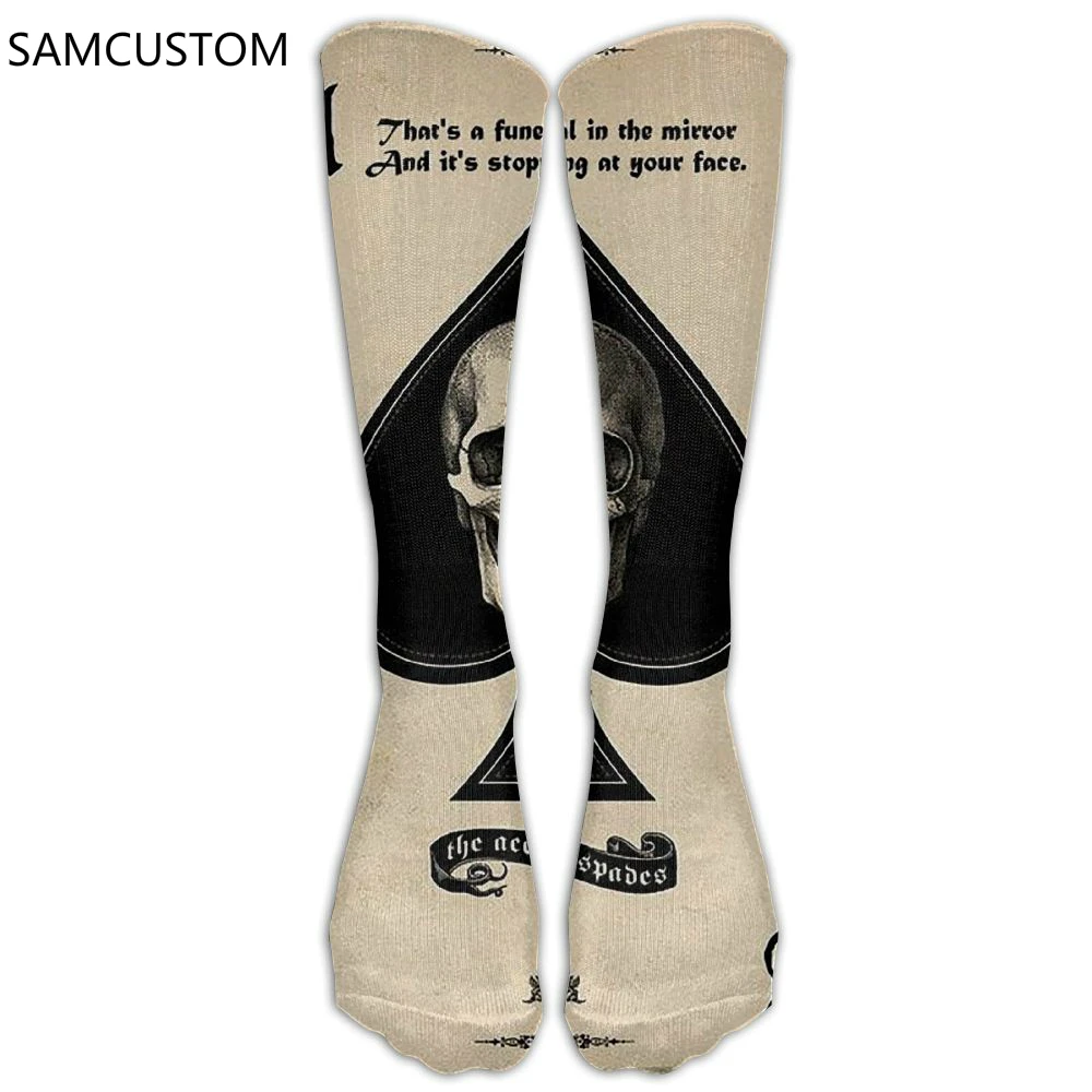 SAMCUSTOM Fashion Knee Socks Women Cotton High Over The Knee Stockings For Ladies Poker spades 3D Printing Long Stocking
SAMCUSTOM Fashion Knee Socks Women Cotton High Over The Knee Stockings For Ladies Poker spades 3D Printing Long Stocking