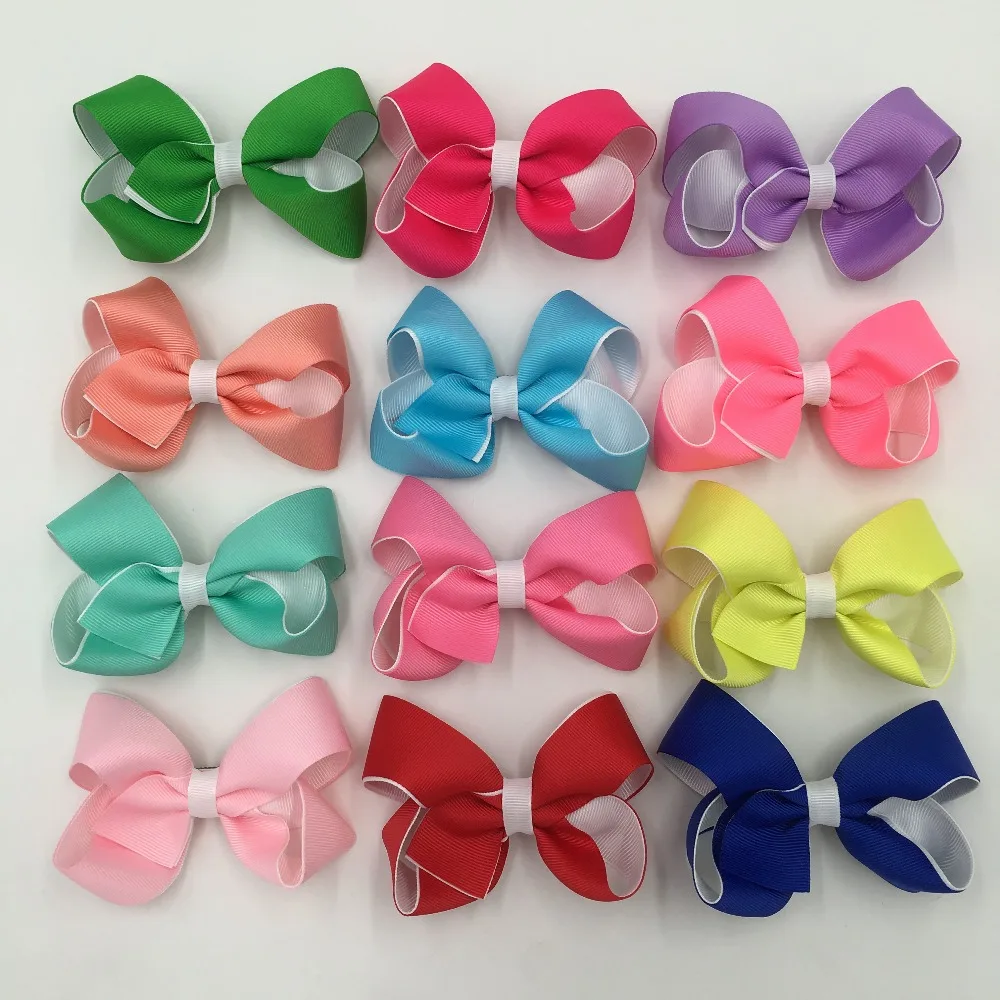 4inch 12pcs/lot Grosgrain Hair Bow With Double Prong Lined Alligator Clip Handmade Solid Ribbon Bow For Kids Hair Accessories
4inch 12pcs/lot Grosgrain Hair Bow With Double Prong Lined Alligator Clip Handmade Solid Ribbon Bow For Kids Hair Accessories