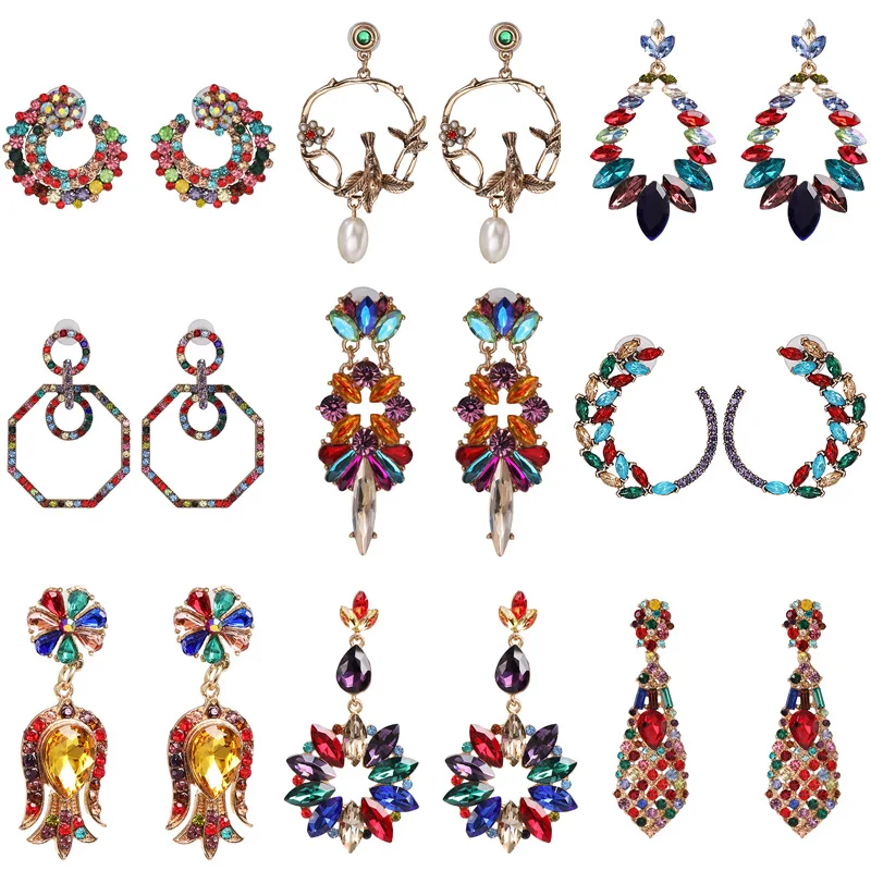 JUJIA Summer New Style Rhinestone rainbow Drop Earrings Dangle Earrings For Women Wedding Party Holiday Gift Jewellery
JUJIA Summer New Style Rhinestone rainbow Drop Earrings Dangle Earrings For Women Wedding Party Holiday Gift Jewellery
