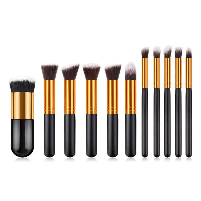 11pcs Nylon Hair Professional Makeup Brushes Set Eye Shadow Powder Foundation Brush Cosmetics Make Up Brush Tools
11pcs Nylon Hair Professional Makeup Brushes Set Eye Shadow Powder Foundation Brush Cosmetics Make Up Brush Tools