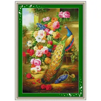 Peacock and Flower Counted Cross Stitch 11CT 14CT Cross Stitch Sets Cross-stitch Kits Embroidery Needlework
Peacock and Flower Counted Cross Stitch 11CT 14CT Cross Stitch Sets Cross-stitch Kits Embroidery Needlework