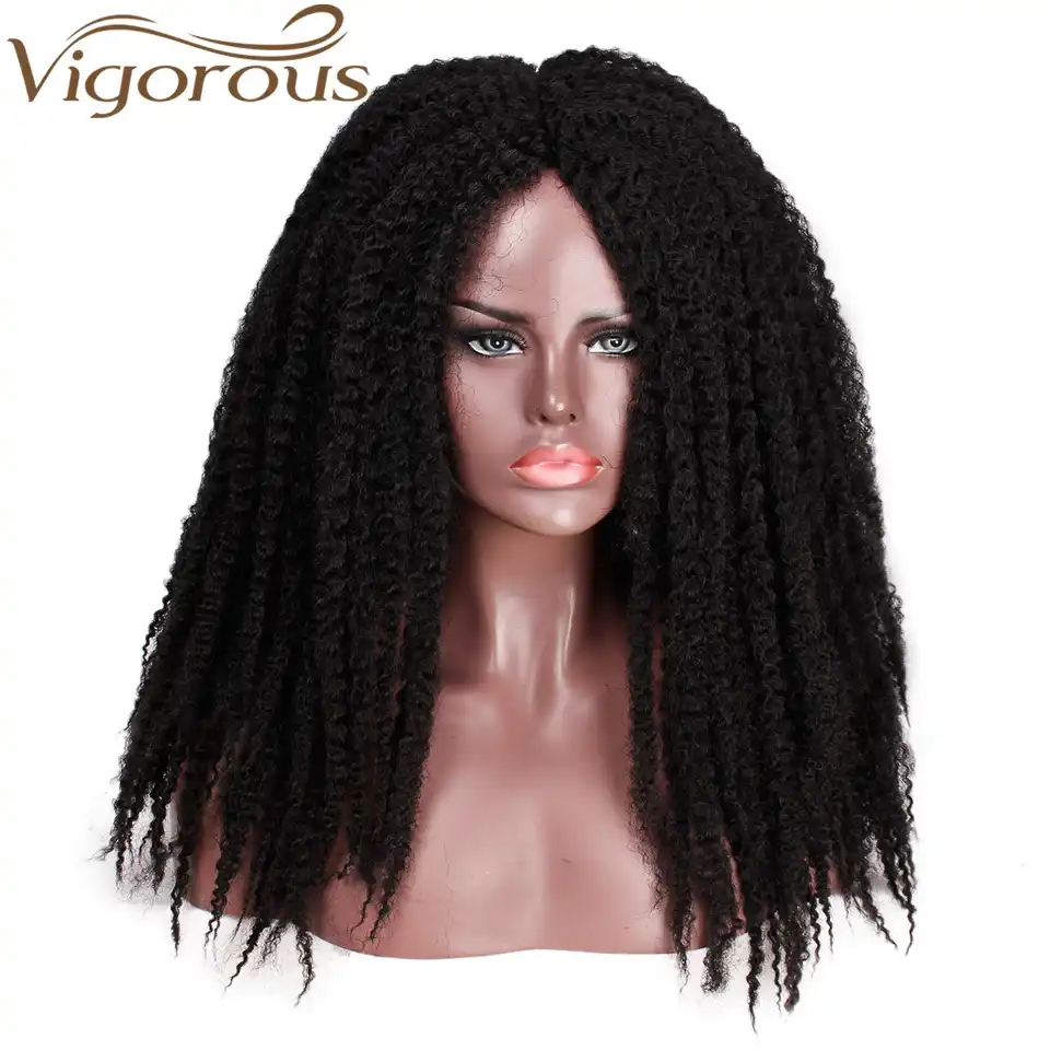 Vigorous Synthetic Afor Kinky Curly Hair Braides Dreadlock Marley