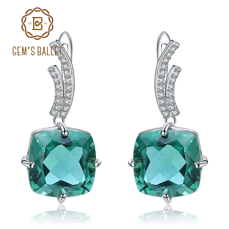 GEM'S BALLET Nano Green amethyst Square Drop Earrings Solid 925 Sterling Silver Fine Jewelry For Women Anniversary
GEM'S BALLET Nano Green amethyst Square Drop Earrings Solid 925 Sterling Silver Fine Jewelry For Women Anniversary