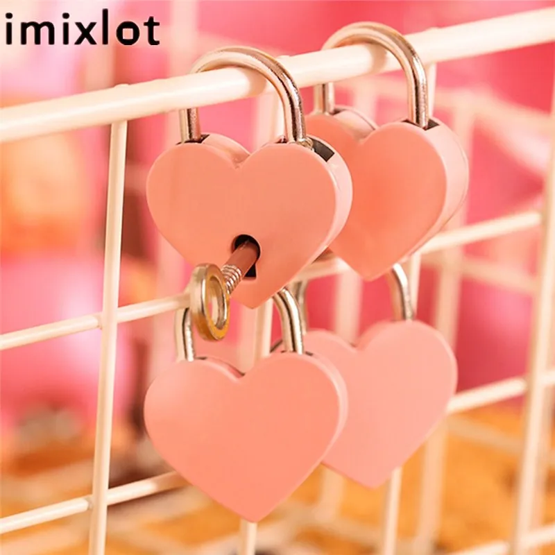 Imixlot Pink Romantic Heart Shape Vintage Style Mini Archaize Padlocks Diary Key Lock with Key Exquisite Gift for Girls
Imixlot Pink Romantic Heart Shape Vintage Style Mini Archaize Padlocks Diary Key Lock with Key Exquisite Gift for Girls