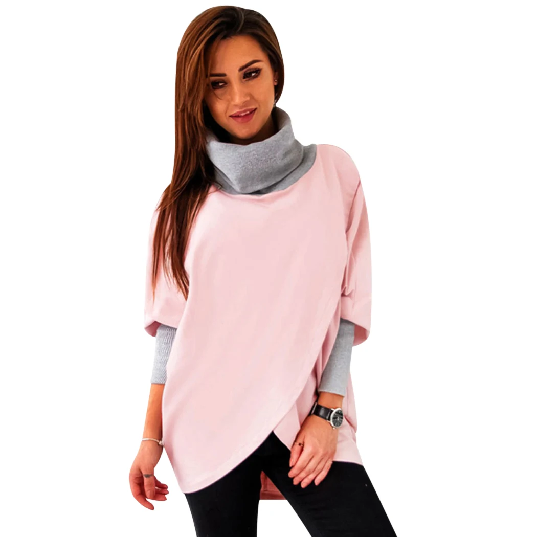 Women Hoodies High Collar Features High Collar Bat Sleeves Fahsion Hot Sale Autumn And Winter New High Quality
Women Hoodies High Collar Features High Collar Bat Sleeves Fahsion Hot Sale Autumn And Winter New High Quality