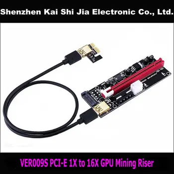 100PCS/Lot VER009S PCI-E 1X to 16X GPU Mining Powered Extender Riser Multi interface Adapter W/ LED
100PCS/Lot VER009S PCI-E 1X to 16X GPU Mining Powered Extender Riser Multi interface Adapter W/ LED