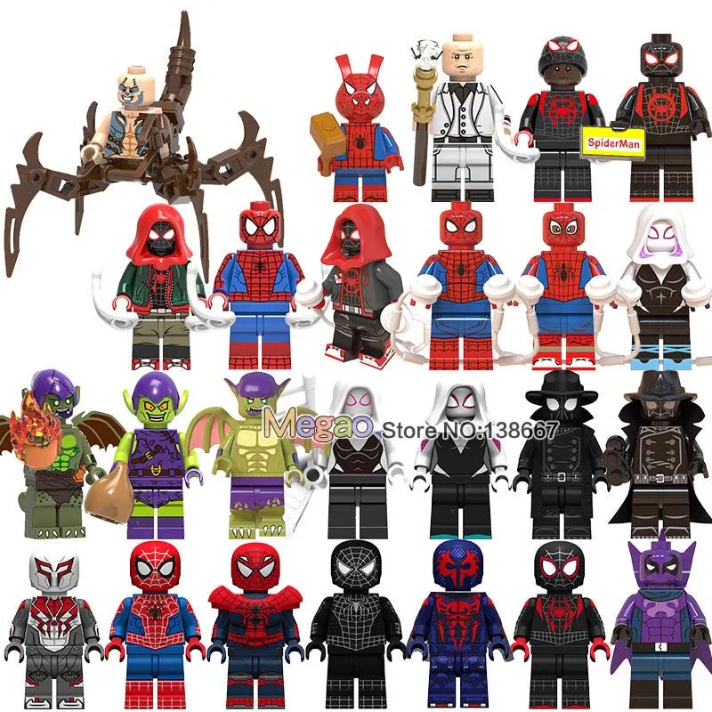 50 PCS Marvel Spider-Man Into the Spider-Verse Web Of Shadows Gwen Spider-Ham Noir Prowler Building Blocks Minifisd
50 PCS Marvel Spider-Man Into the Spider-Verse Web Of Shadows Gwen Spider-Ham Noir Prowler Building Blocks Minifisd
