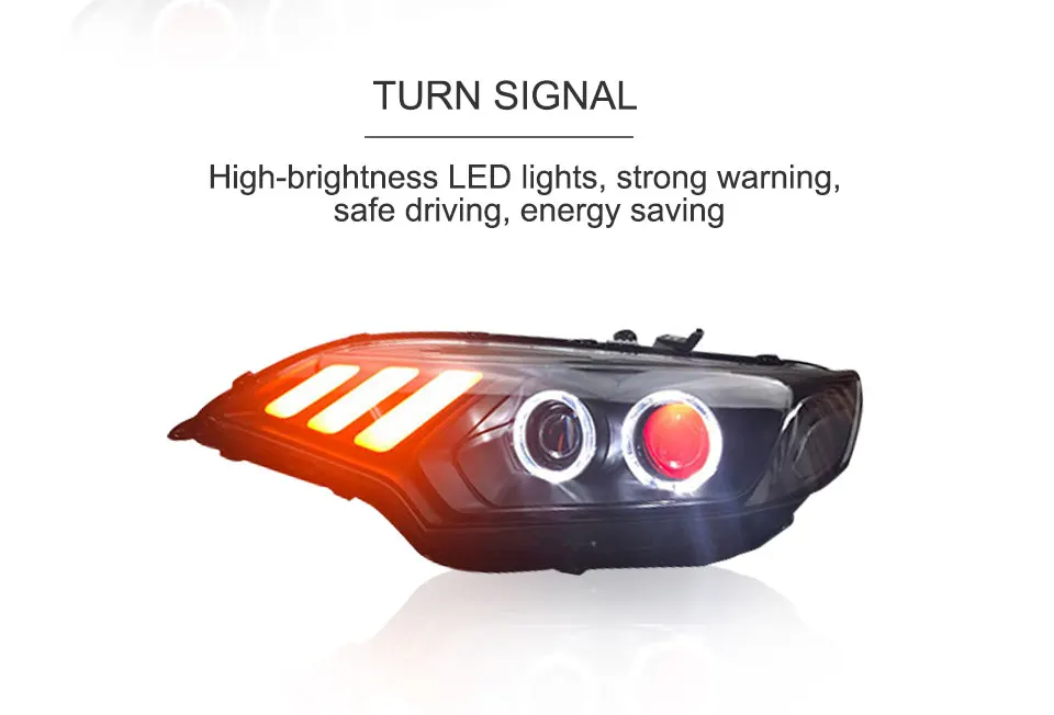 For Honda Fit JAZZ 2014-2017 LED Car Headlight Assembly LED Demon Eyes DRL Turn Signal Lights Projector Lens (10)