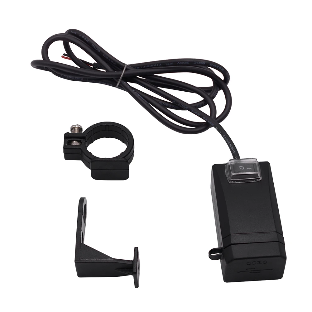 Waterproof QC3.0 Motorcycle Dual Double USB Charger 12-24V Motorcycle LED Voltmeter Switch Fast charger Power Adapter Imars
Waterproof QC3.0 Motorcycle Dual Double USB Charger 12-24V Motorcycle LED Voltmeter Switch Fast charger Power Adapter Imars