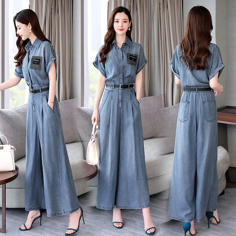 Fashionable Denim Jumpsuit Rompers Womens Jumpsuit One Piece Pants Casual Jumpsuits Combinaison Femme Overalls Female Summer
Fashionable Denim Jumpsuit Rompers Womens Jumpsuit One Piece Pants Casual Jumpsuits Combinaison Femme Overalls Female Summer