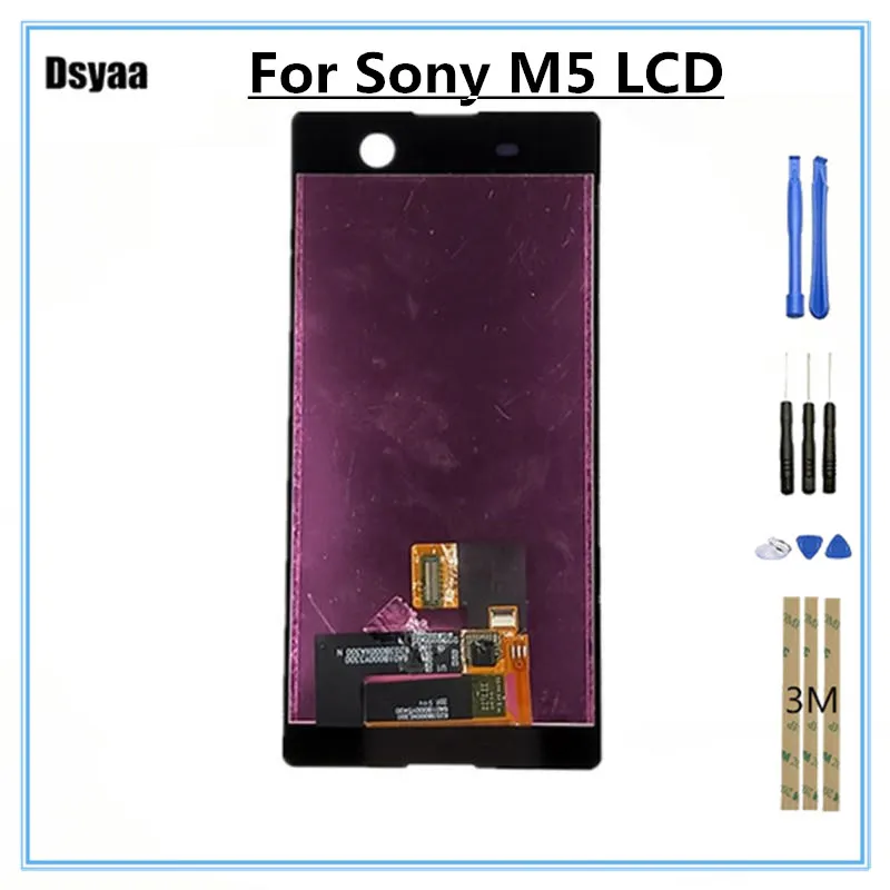Протестировано для Sony Xperia M5 Dual E5603 E5606 E5653 ЖК-дисплей с кодирующий преобразователь
