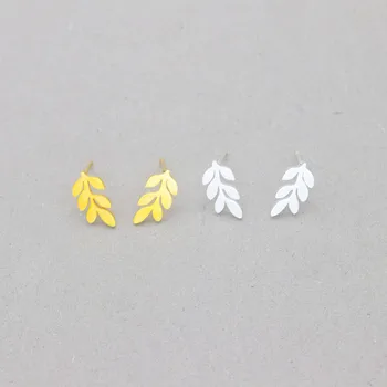 Wholesale 10pair/lot Simple Laurel Leaf Stud Earrings Stainless Steel Branch Leaves Earrings For Women Earings Fashion Jewelry
Wholesale 10pair/lot Simple Laurel Leaf Stud Earrings Stainless Steel Branch Leaves Earrings For Women Earings Fashion Jewelry