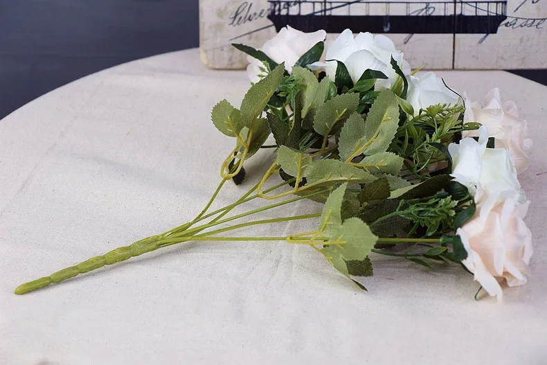 roses artificial flower bouquet wedding home decor (26)