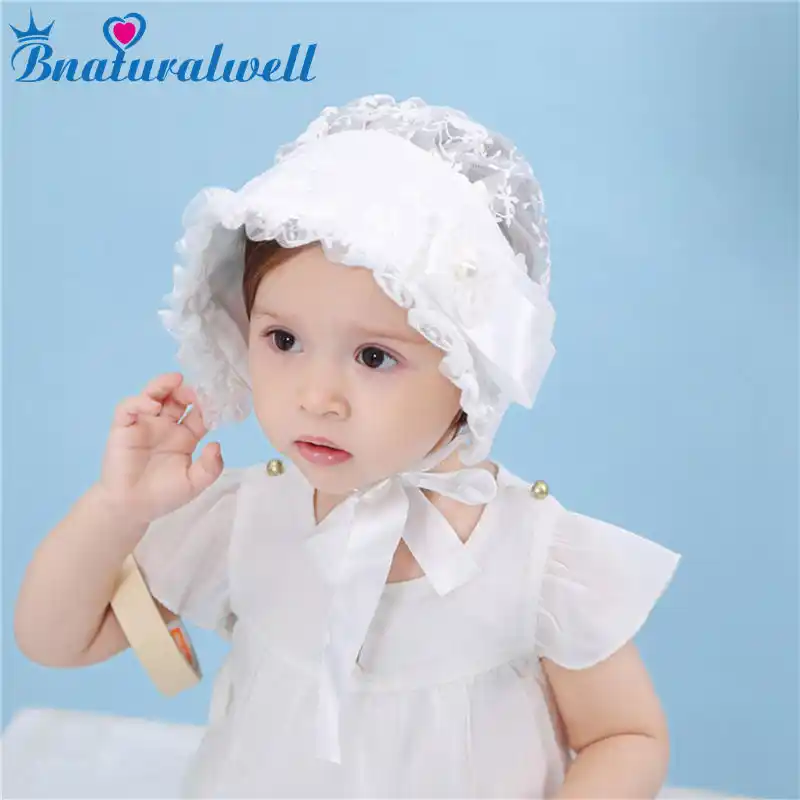 lace christening bonnet