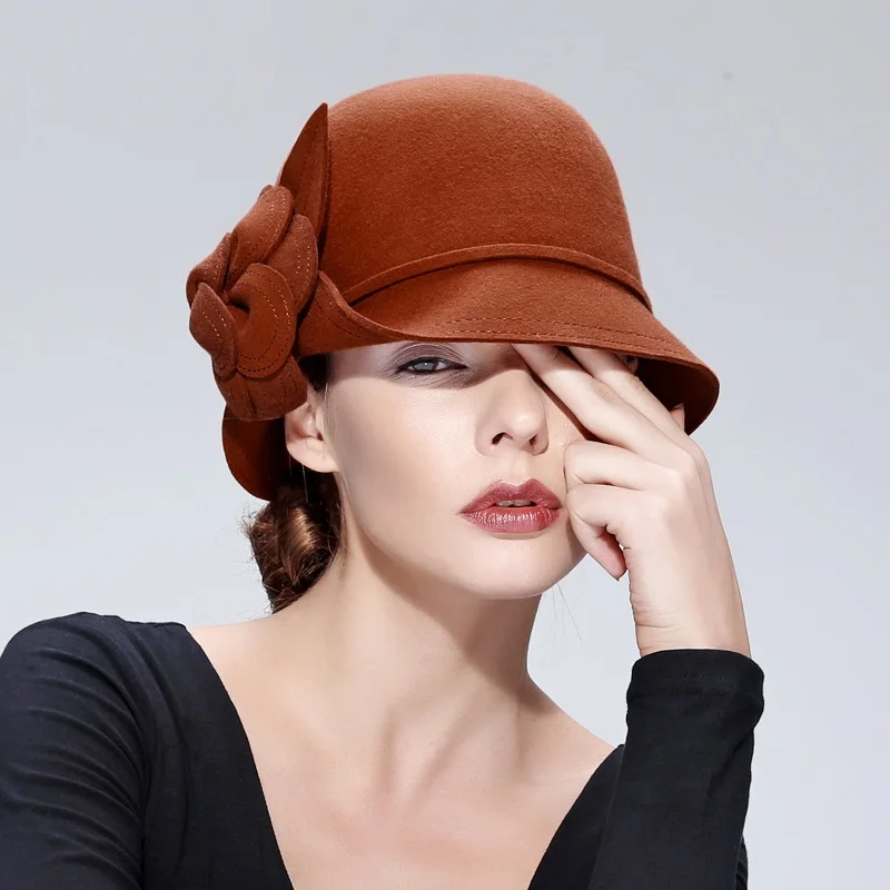New Autumn and Winter Wool Hat Female Woolen Hat Ladies Elegant Small Along Basin Cap Adult Dome Felt Casual Cap B-7731
New Autumn and Winter Wool Hat Female Woolen Hat Ladies Elegant Small Along Basin Cap Adult Dome Felt Casual Cap B-7731