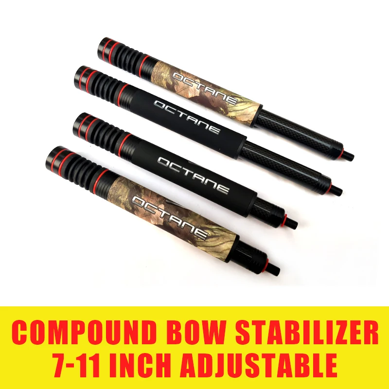 OCTANE compound bow carbonfiber stabilizer 7-11 inch adjustable outdoor hunting bow accessory with balance weight total 206g
OCTANE compound bow carbonfiber stabilizer 7-11 inch adjustable outdoor hunting bow accessory with balance weight total 206g