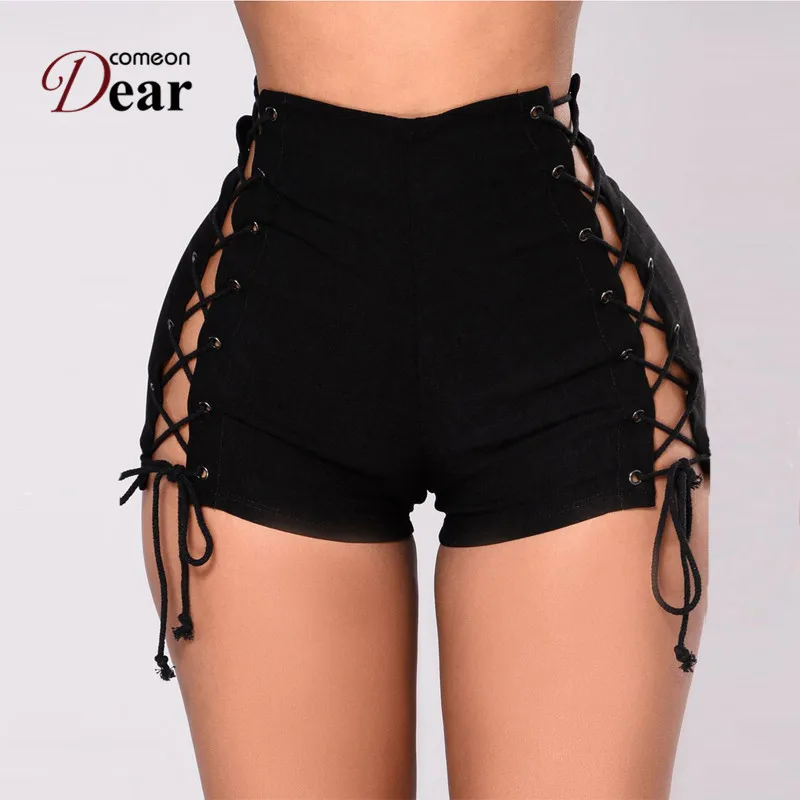Comeondear Sexy Summer Shorts For Women Lace Up Mini Cotton Short Jeans High Waist Back Zipper Denim Lift Hip Black Shorts T2486
Comeondear Sexy Summer Shorts For Women Lace Up Mini Cotton Short Jeans High Waist Back Zipper Denim Lift Hip Black Shorts T2486