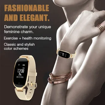 Fashionable and elegant lady smart bracelet sleep tracker heart rate monitor smart band remote camera music enjoying with friend
Fashionable and elegant lady smart bracelet sleep tracker heart rate monitor smart band remote camera music enjoying with friend