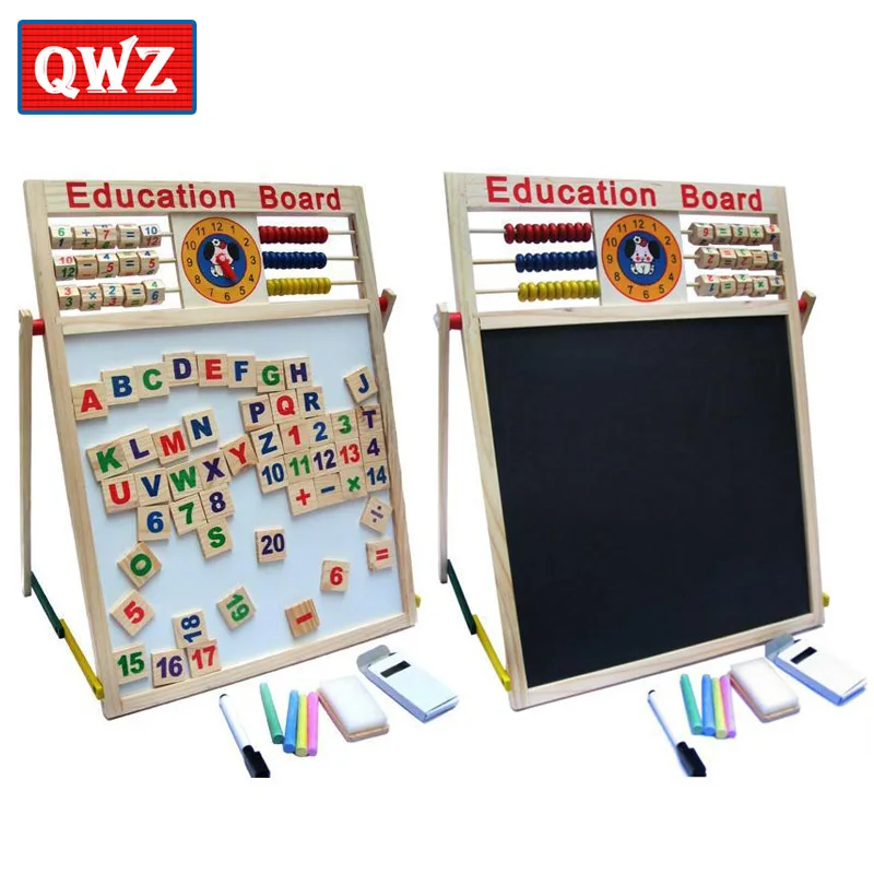 QWZ Wooden Multifunction Children Puzzle Arithmetic Writing Magnetic Drawing Board Blackboard Learning Education Toys Kids Gifts
QWZ Wooden Multifunction Children Puzzle Arithmetic Writing Magnetic Drawing Board Blackboard Learning Education Toys Kids Gifts