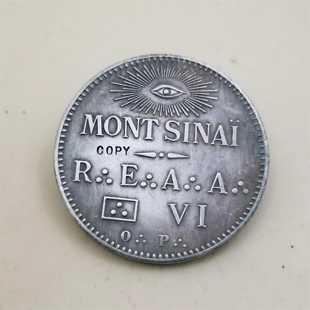 French Masonic : Mont Sinai COPY COIN-non-currency coins-replica coins medal coins collectibles badge
French Masonic : Mont Sinai COPY COIN-non-currency coins-replica coins medal coins collectibles badge