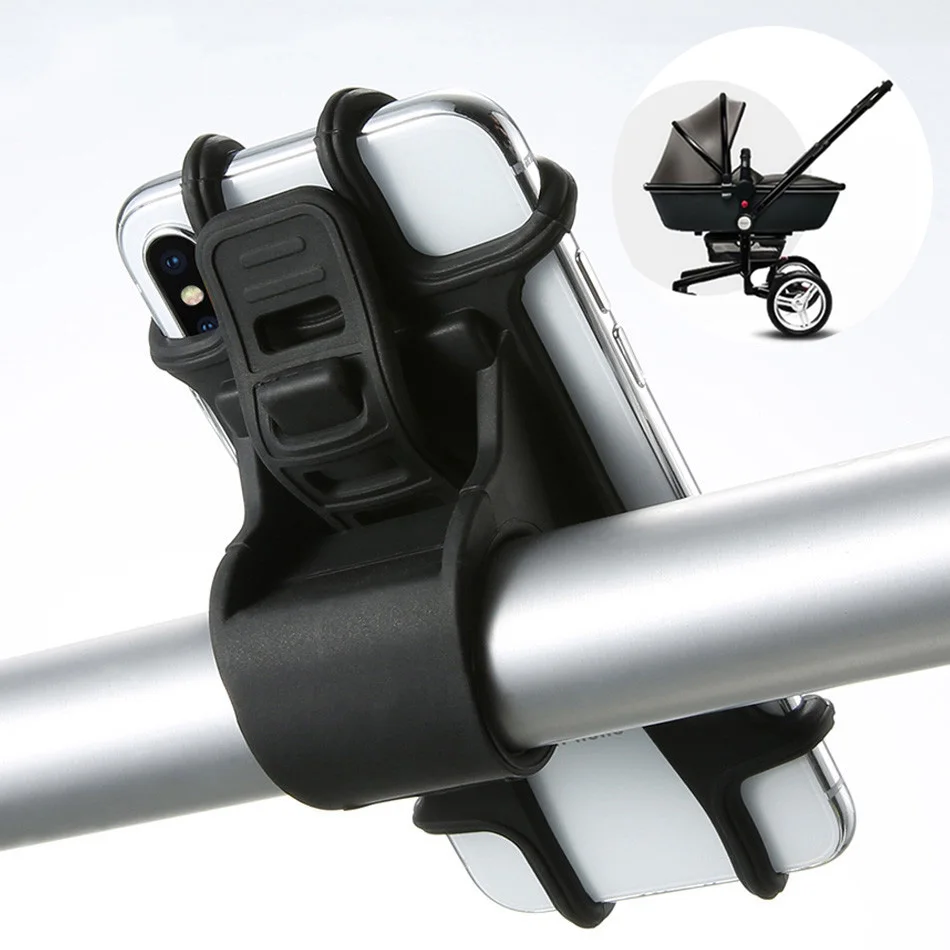Stroller Bike Phone Holder Silicone Adjustable Pull Button Anti-shock Phone Holder Mount Bracket Fork Baby Stroller Accessories
Stroller Bike Phone Holder Silicone Adjustable Pull Button Anti-shock Phone Holder Mount Bracket Fork Baby Stroller Accessories