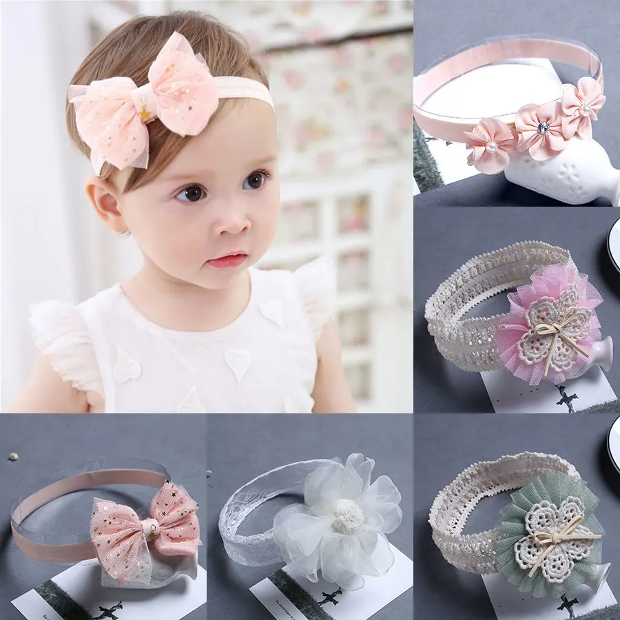 Для маленьких девочек эластичные аксессуары для волос Hairband Дети Эластичный