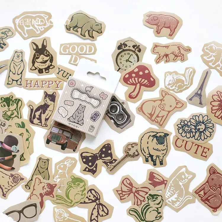 45pc \Retro small things DIY style cute creative fun stickers album diary magazine stickers student stationery office supplies
45pc \Retro small things DIY style cute creative fun stickers album diary magazine stickers student stationery office supplies