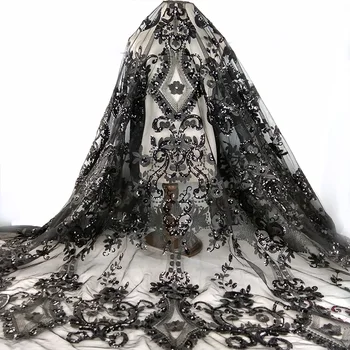 1Yard 51" width Sequins Embroidered bridal Lace Mesh wedding dress lace fabric Tulle Net Evening dress lace trim sewing material
1Yard 51" width Sequins Embroidered bridal Lace Mesh wedding dress lace fabric Tulle Net Evening dress lace trim sewing material
